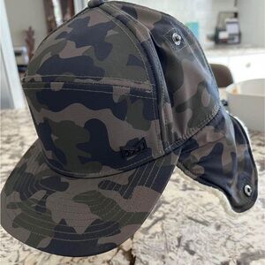 Sherpa lined ball cap, snow/surf hat